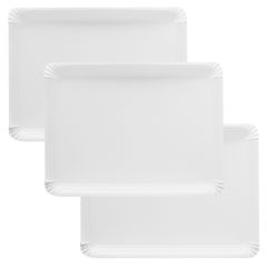 Bandejas de cartón estucadas blancas 31 x 38 cm (50)