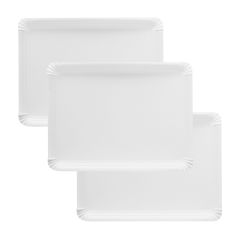 Bandejas de cartón estucadas blancas 26 x 34 cm (100)
