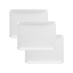 Bandejas de cartón estucadas blancas 22 x 28 cm (100)