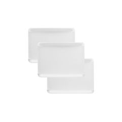Bandejas de cartón estucadas blancas 14 x 21 cm (100)