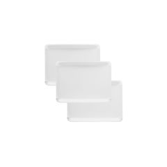 Bandejas de cartón estucadas blancas 10,5 x 17,5 cm (100)