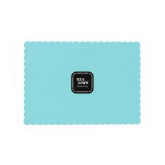 Bandeja rectangular ondulada azul cielo 30 x 25 cm