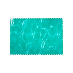 Bandeja rectangular ondulada agua 30 x 25 cm