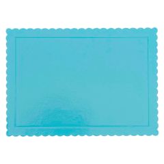 Bandeja rectangular ondulada azul cielo 40 x 30 cm