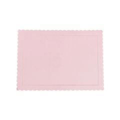 Bandeja rectangular ondulada rosa bebé 30 x 25 cm