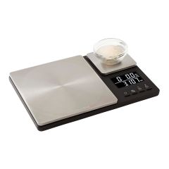 Báscula de cocina digital doble KQ909G - Acero inoxidable - KitchenAid