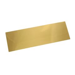 Base dorada para caja de plástico transparente para turrón 25,7 x 8,3 cm