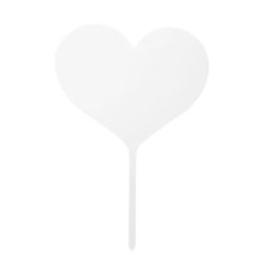 Base para topper personalizado corazón - Sweet Stamp