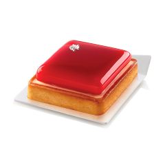 Bases para servir cuadradas blancas (100) - Silikomart Professional