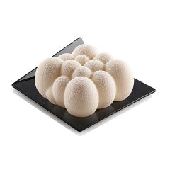 Bases para servir cuadradas negras (100) - Silikomart Professional