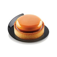 Bases para servir redondas negras (100) - Silikomart Professional
