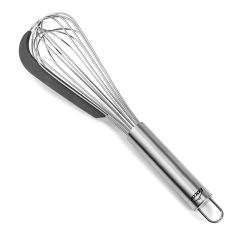 Batidor de varillas de acero inoxidable con lado flexible 32 cm - Lacor