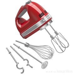 Batidora amasadora de mano o varillas eléctricas Roja - 5KHM9212 - KitchenAid