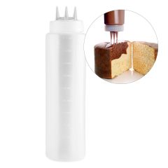 Biberón para bañar bizcochos con boquilla triple 1 litro - Ibili
