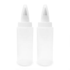Biberones dosificadores con boquillas 185 ml (2) - ScrapCooking