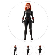 Oblea de Black Widow (Marvel) - 20 cm - María Lunarillos