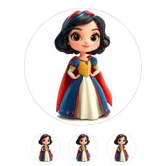Oblea de Blancanieves - 20 cm - María Lunarillos