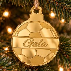 Bola personalizada grabada para árbol de Navidad - Balón de fútbol