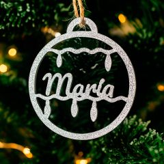Bola personalizada para árbol de Navidad - Guirnalda de luces
