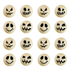 Bolas de chocolate blanco caras terror Halloween (40)
