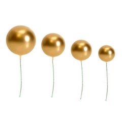 Bolas decorativas doradas (20) - Azucren