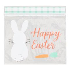 Bolsas con cierre zip para dulces y caramelos conejo Pascua (20) - Wilton