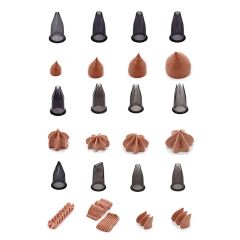 Boquillas para pistola galletas / churrera Le Tube Set Charcutier (12) - De Buyer