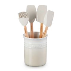 Bote con 4 espátulas Merengue - Cerámica de gres - Le Creuset