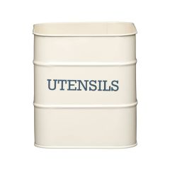 Lata bote para utensilios crema vintage Living Nostalgia 15 x 16 cm - Kitchen Craft