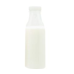 Botella de plástico transparente con tapón 500 ml
