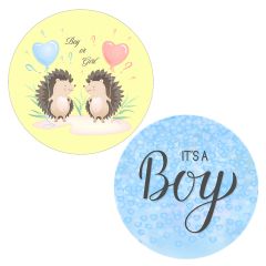 Pack papeles comestibles burn Boy or Girl (resultado niño) 19 cm - María Lunarillos