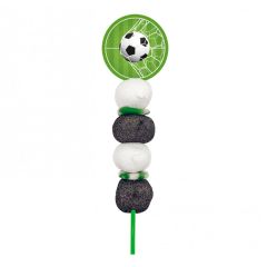 Brocheta de gominolas fútbol