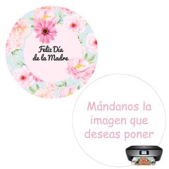 Pack papeles comestibles burn Feliz Día de la Madre 19 cm - María Lunarillos