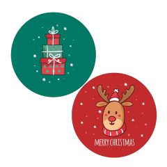 Pack papeles comestibles burn Merry Crhistmas 17 cm - María Lunarillos