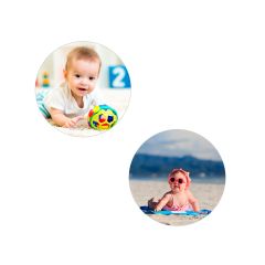 Pack de 2 papeles comestibles Burn Away - Círculo de 10 cm - Impresión personalizada