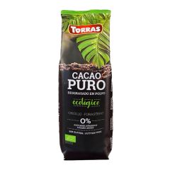 Cacao puro desgrasado en polvo ecológico 150 g - Sin gluten - Torras