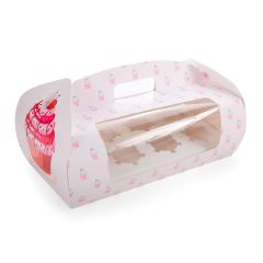 Caja para 8 cupcakes con ventana Helsinky 33 x 17 x 12 cm - Pastkolor
