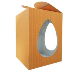 Caja de cartón naranja con insertadores para huevo de Pascua 24 x 34 cm - Sweetkolor