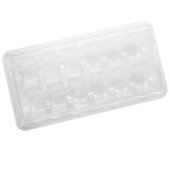 Caja de plástico para 12 macarons