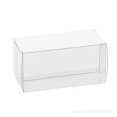 Caja de plástico transparente Scatto 15 cm