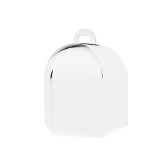 Caja hexagonal con asa para tartas con altura especial 20 x 20 cm