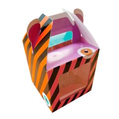 Caja para 1 cupcake con ventana Halloween 9 x 9 x 10 cm - Azucren