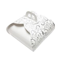 Caja para tarta blanca con asa Francel 28 x 28 x 13 cm