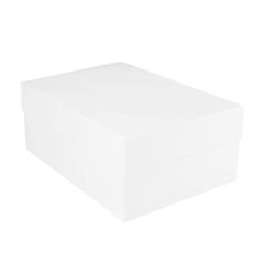 Caja para tarta blanca con tapa 30 x 25 x 15 cm - Azucren