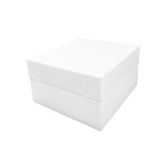 Caja para tarta blanca con tapa 20,5 x 20,5 x 15 cm - Funcakes