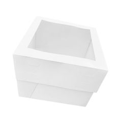 Caja para tarta con ventana 4 alturas ajustables 25,5 x 25,5 cm
