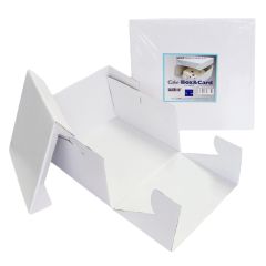 Caja para tarta blanca con tapa 40,6 x 40,6 x 15 cm - PME