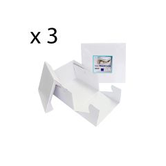 Cajas para tartas cuadradas con tapa 15,2 x 15,2 x 15 cm (3) - PME