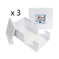 Cajas para tartas cuadradas con tapa 30,5 x 30,5 x 15 cm (3) - PME