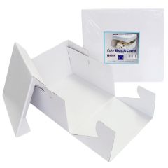 Caja para tarta blanca con tapa 45,5 x 45,5 x 15 cm - PME